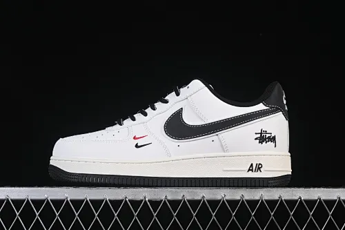 All categories Nk Air Force 1 Air Force series Nk Air Force 1 Low Air Force low-top Nike Air Force 1'07 Low Stusi co-branded beige hook black bottom Air Force 1 low-top casual sneakers CS5288-037